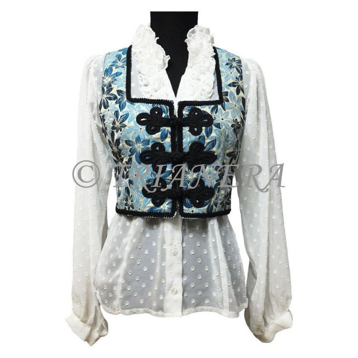 Chaleco (Short Vest / Turquoise)